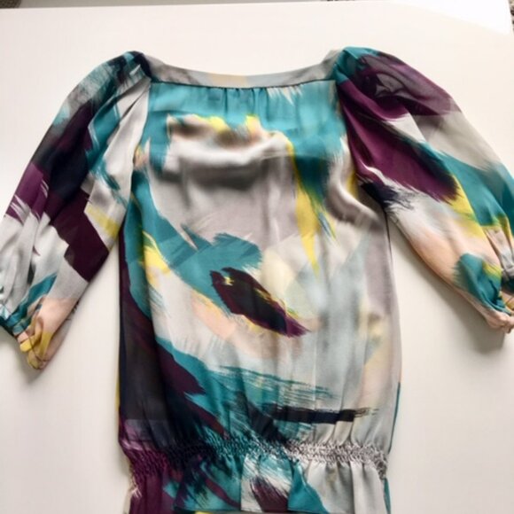 Ted Baker multicolored silk blouse size xs - Picture 12 of 12
